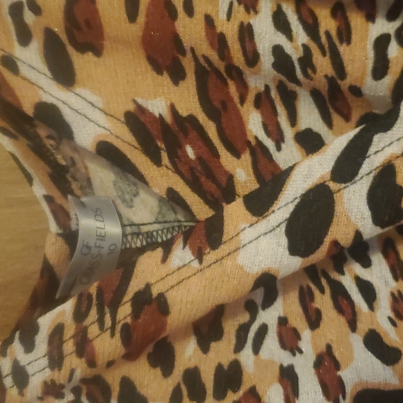 Grass Fields Animal Print Faux Wrap Maxi Sundress 10 - Picture 2 of 4